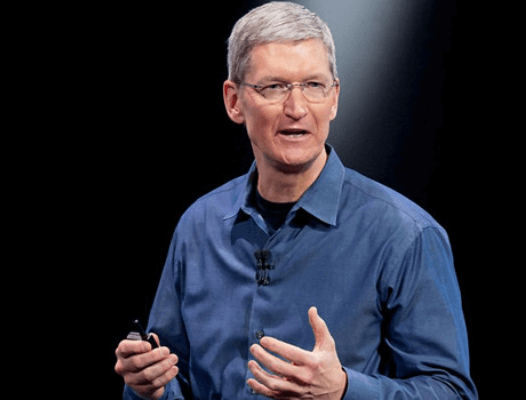 Tim Cook talking