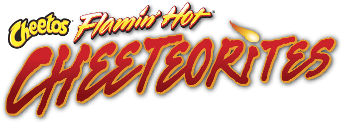 Cheetos Flaming Hot Cheeteorites logo