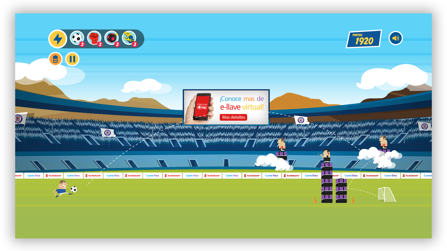 Game screenshot: football player